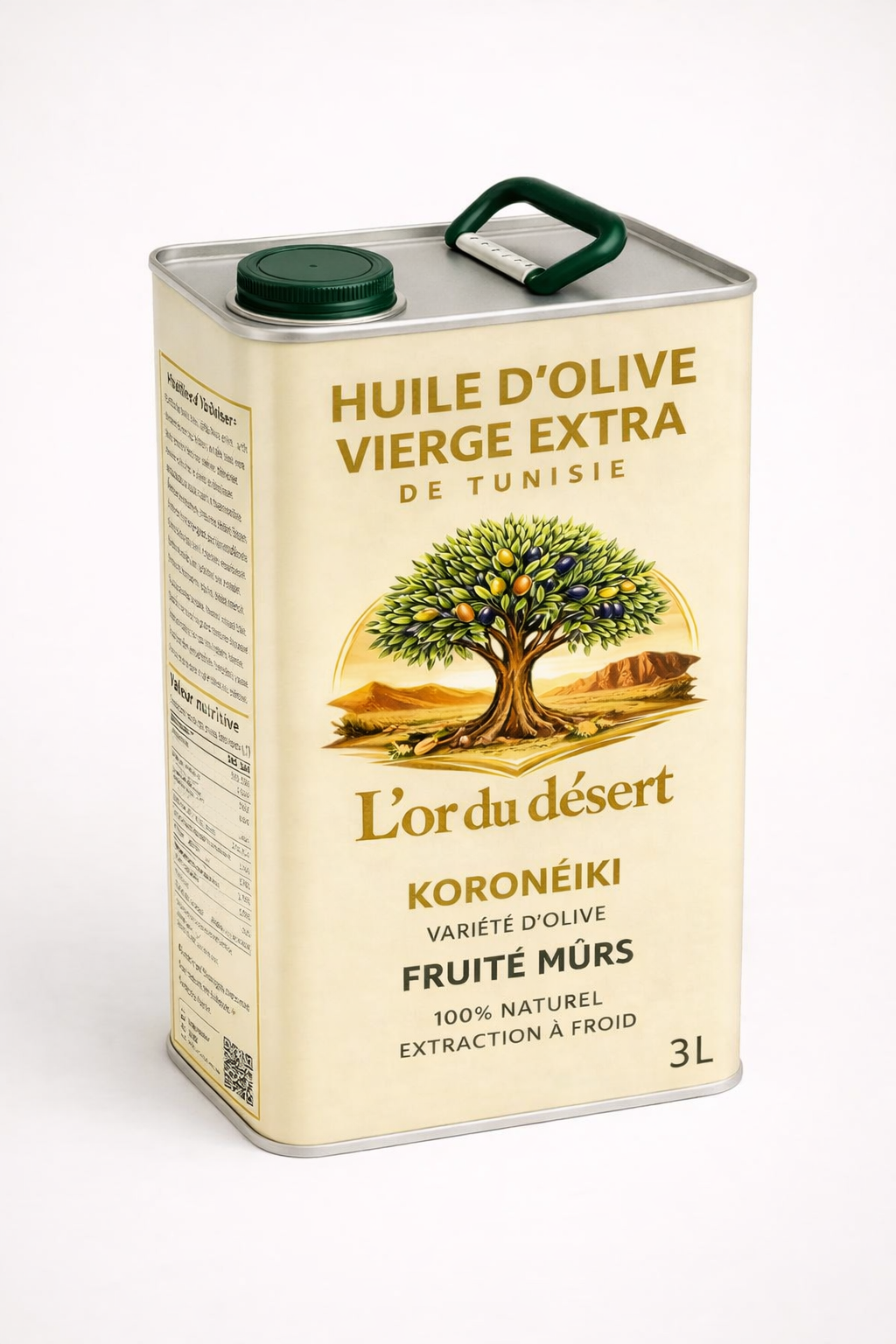 Huile d’olive Koroneiki – Bidon 3L